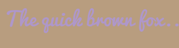 Image with Font Color AE97C9 and Background Color B89D7F
